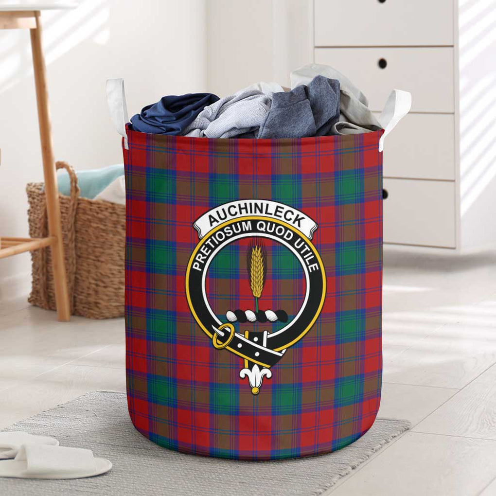 Auchinleck (Affleck) Tartan Laundry Basket with Family Crest - Tartan Vibes Clothing