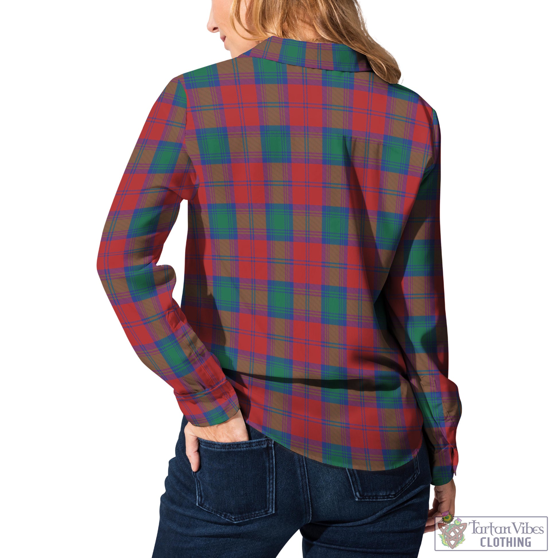 Auchinleck (Affleck) Tartan Women's Casual Shirt Female - Tartan Vibes Clothing