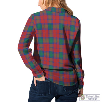 Auchinleck (Affleck) Tartan Women's Casual Shirt Female - Tartan Vibes Clothing