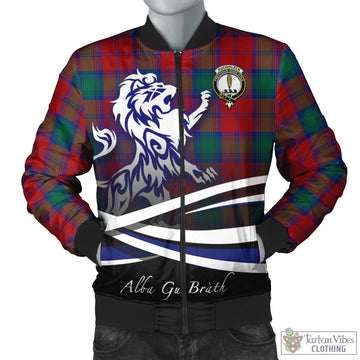 Auchinleck (Affleck) Tartan Bomber Jacket with Alba Gu Brath Regal Lion Emblem Unisex - Tartan Vibes Clothing
