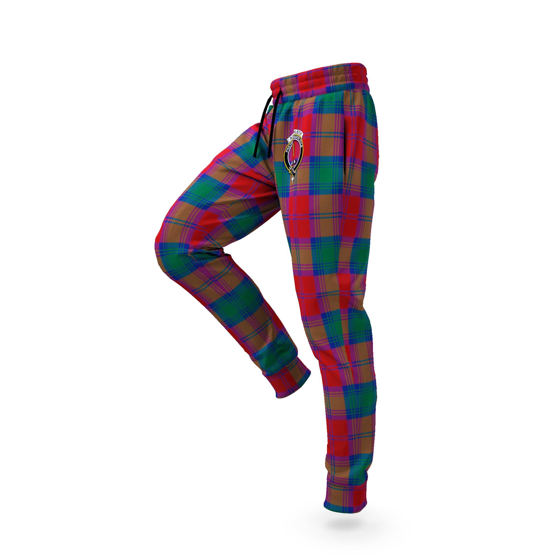 Auchinleck (Affleck) Tartan Joggers Pants with Family Crest S - Tartan Vibes Clothing