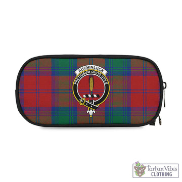 Auchinleck (Affleck) Tartan Pen and Pencil Case with Family Crest One Size 4.13*8.74 inch - Tartan Vibes Clothing