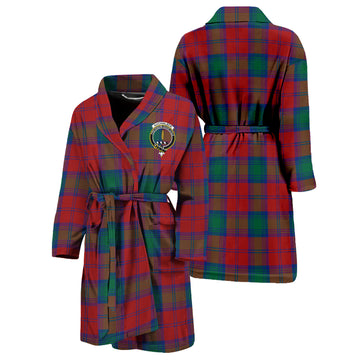 Auchinleck (Affleck) Tartan Bathrobe with Family Crest Unisex S - Tartan Vibes Clothing