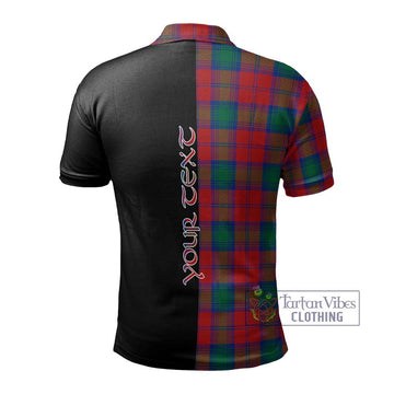 Auchinleck (Affleck) Tartan Polo Shirt with Family Crest and Half Of Me Style - Tartan Vibes Clothing