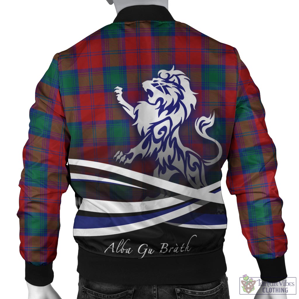 Auchinleck (Affleck) Tartan Bomber Jacket with Alba Gu Brath Regal Lion Emblem - Tartan Vibes Clothing