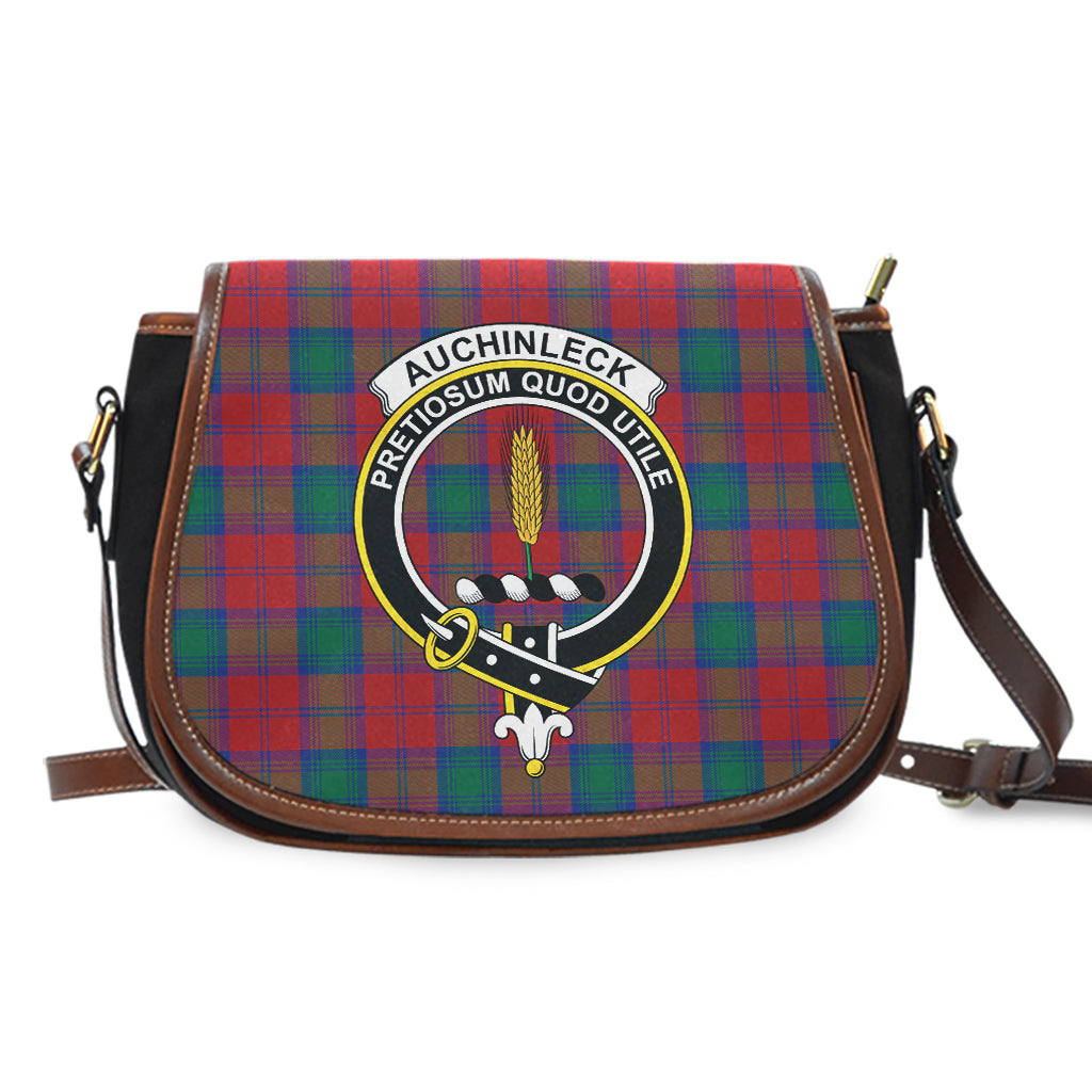Auchinleck (Affleck) Tartan Saddle Bag with Family Crest - Tartan Vibes Clothing