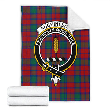Auchinleck (Affleck) Tartan Blanket with Family Crest - Tartan Vibes Clothing