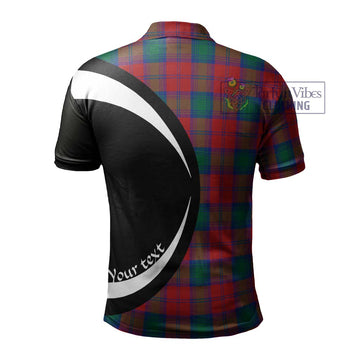 Auchinleck (Affleck) Tartan Men's Polo Shirt with Family Crest Circle Style - Tartan Vibes Clothing