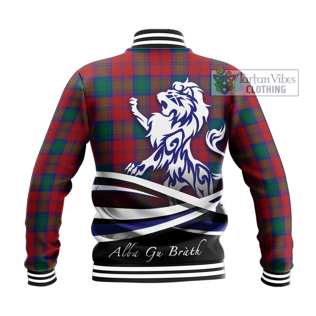 Auchinleck (Affleck) Tartan Baseball Jacket with Alba Gu Brath Regal Lion Emblem - Tartan Vibes Clothing