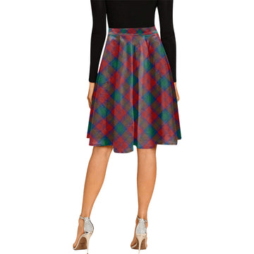 Auchinleck Tartan Melete Pleated Midi Skirt