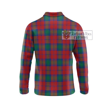 Auchinleck (Affleck) Tartan Long Sleeve Polo Shirt with Family Crest DNA In Me Style - Tartan Vibes Clothing