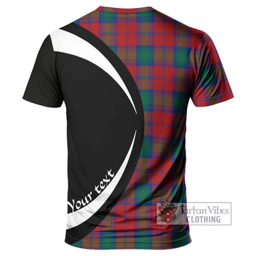 Auchinleck (Affleck) Tartan T-Shirt with Family Crest Circle Style - Tartan Vibes Clothing