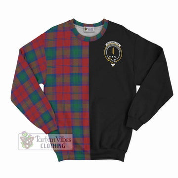 Auchinleck (Affleck) Tartan Sweatshirt with Family Crest and Half Of Me Style - Tartan Vibes Clothing