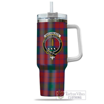 Auchinleck (Affleck) Tartan Tumbler with Handle with Family Crest - Tartan Vibes Clothing