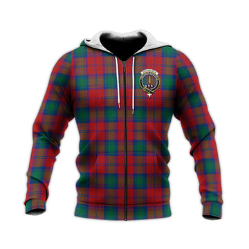 Auchinleck Tartan Knitted Hoodie with Family Crest Unisex Knitted Zip Hoodie - Tartanvibesclothing