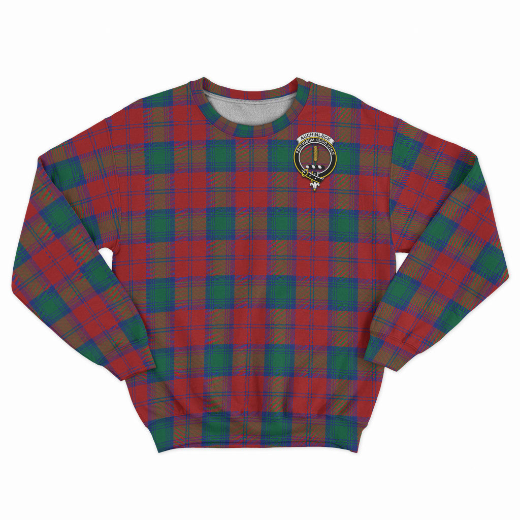 Auchinleck (Affleck) Tartan Sweatshirt with Family Crest - Tartan Vibes Clothing