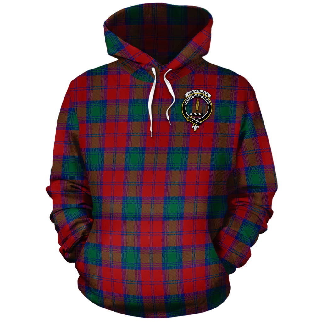 Auchinleck (Affleck) Tartan Hoodie with Family Crest - Tartan Vibes Clothing