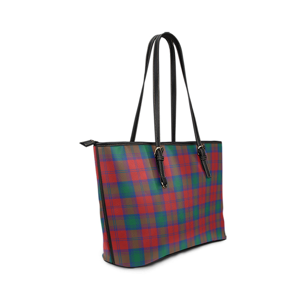 Auchinleck (Affleck) Tartan Leather Tote Bag - Tartan Vibes Clothing