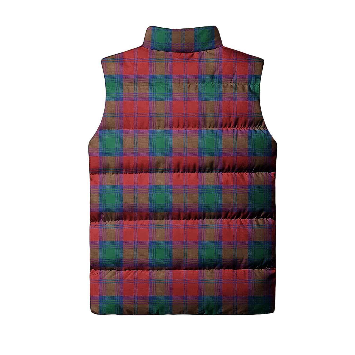 Auchinleck (Affleck) Tartan Sleeveless Puffer Jacket with Family Crest - Tartan Vibes Clothing