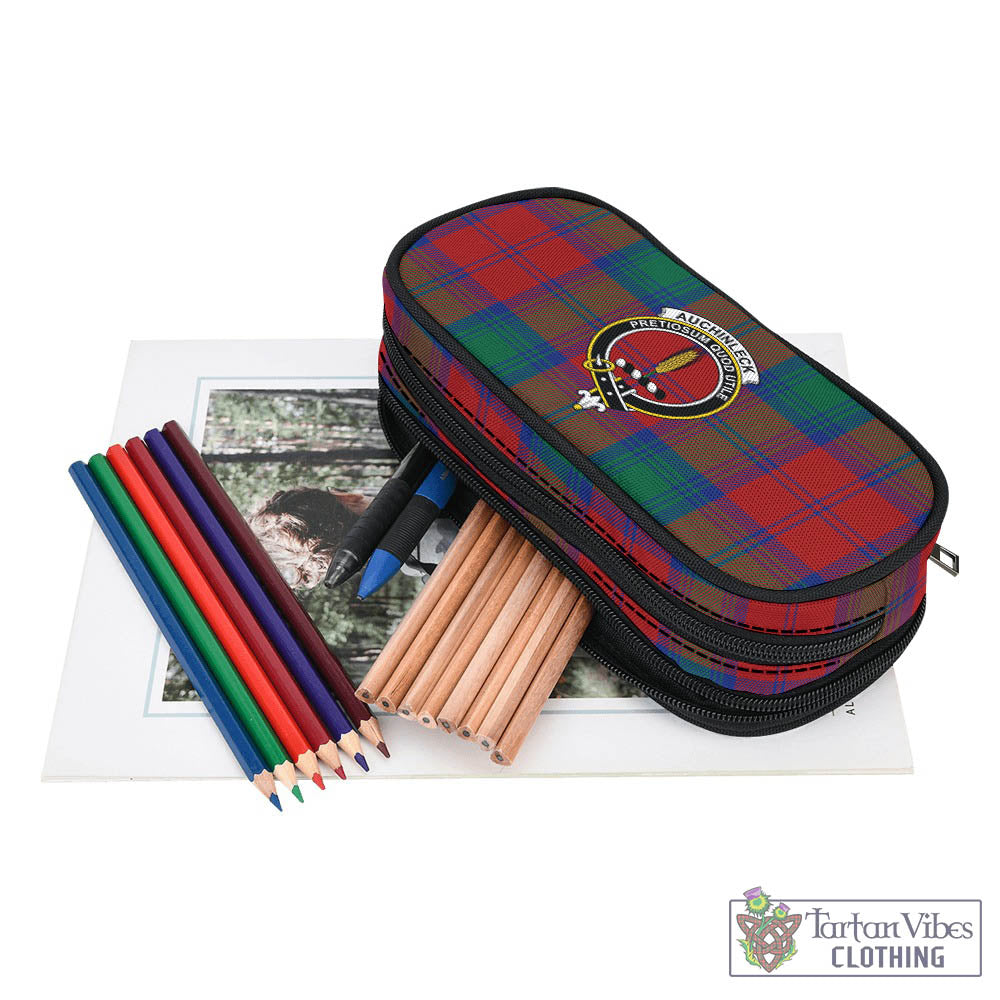 Auchinleck (Affleck) Tartan Pen and Pencil Case with Family Crest - Tartan Vibes Clothing
