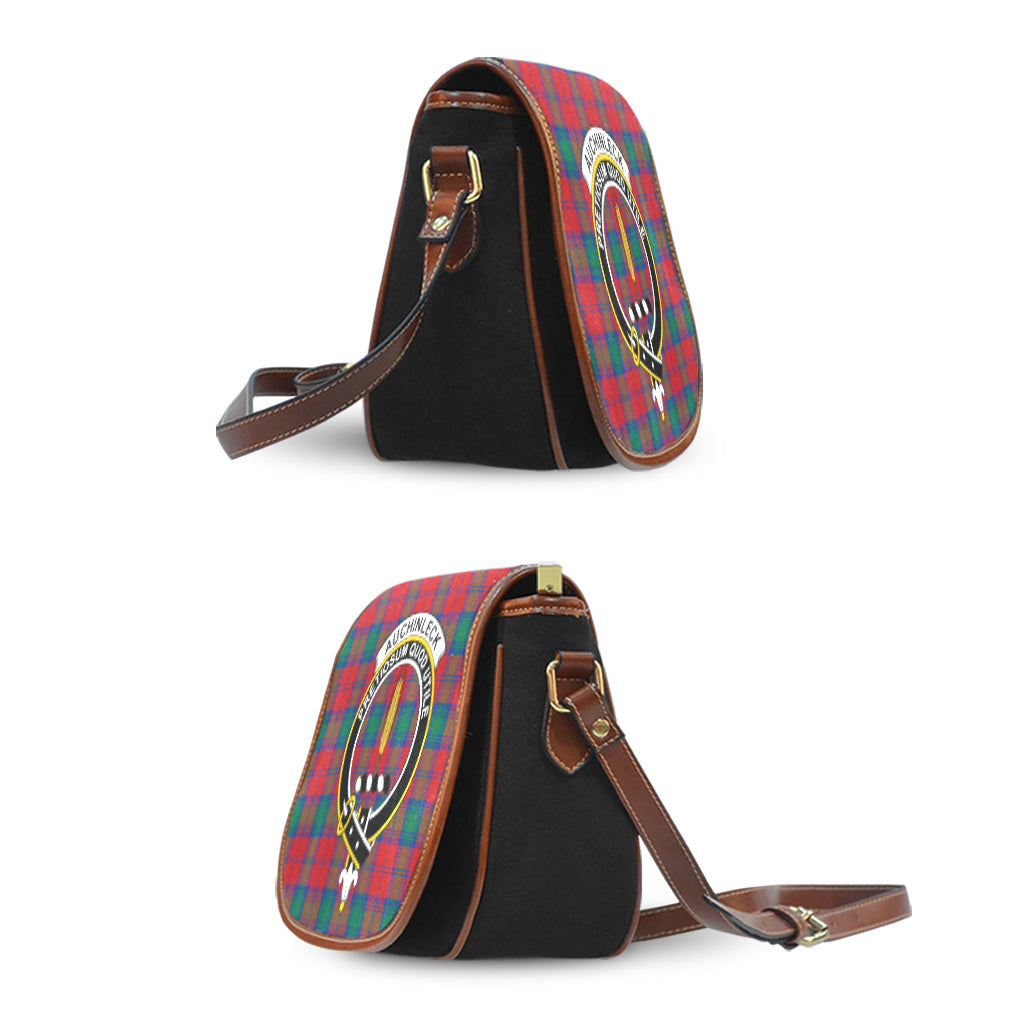 Auchinleck (Affleck) Tartan Saddle Bag with Family Crest - Tartan Vibes Clothing