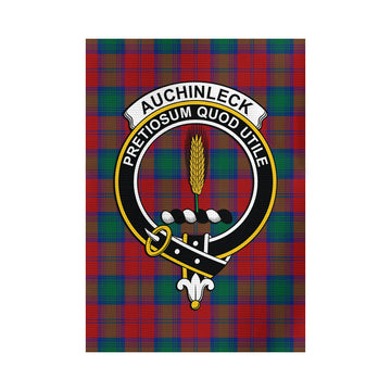 Auchinleck (Affleck) Tartan Garden Flag with Family Crest