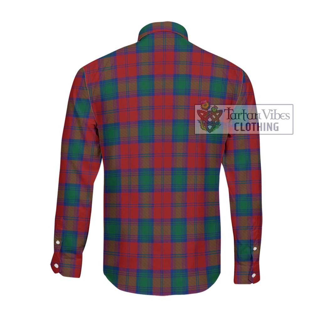 Auchinleck (Affleck) Tartan Long Sleeve Button Shirt with Family Crest DNA In Me Style - Tartanvibesclothing Shop
