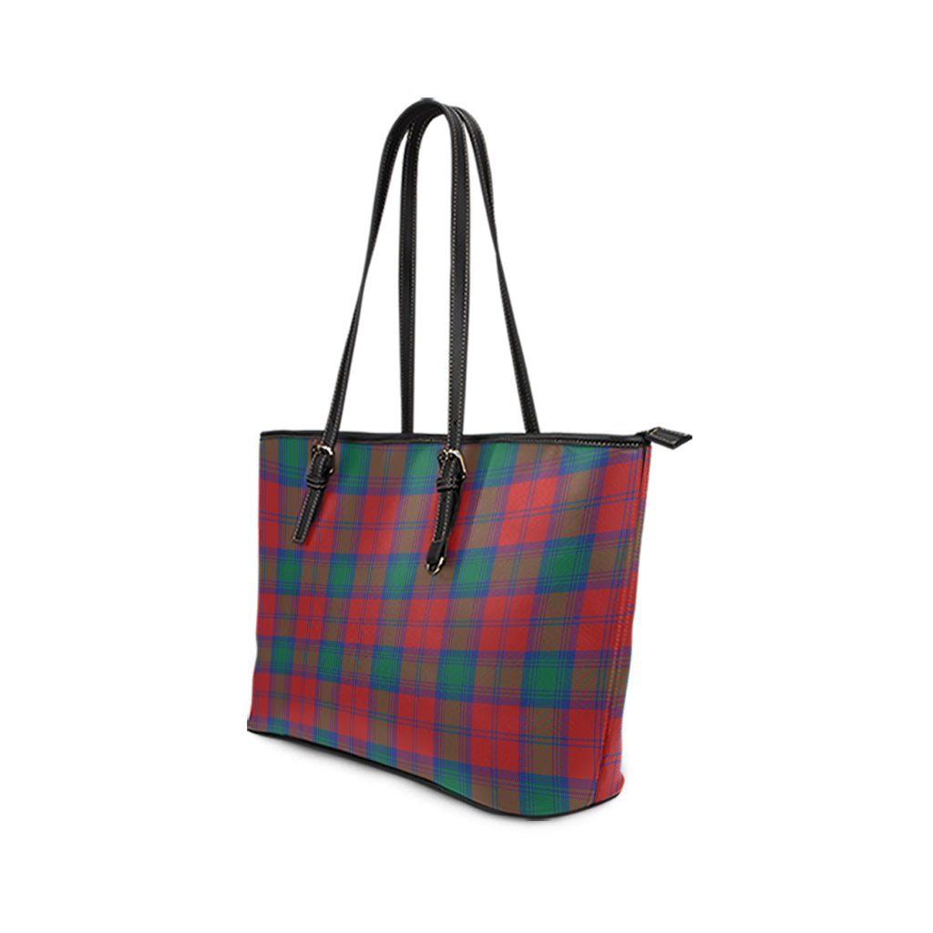 Auchinleck (Affleck) Tartan Leather Tote Bag - Tartan Vibes Clothing