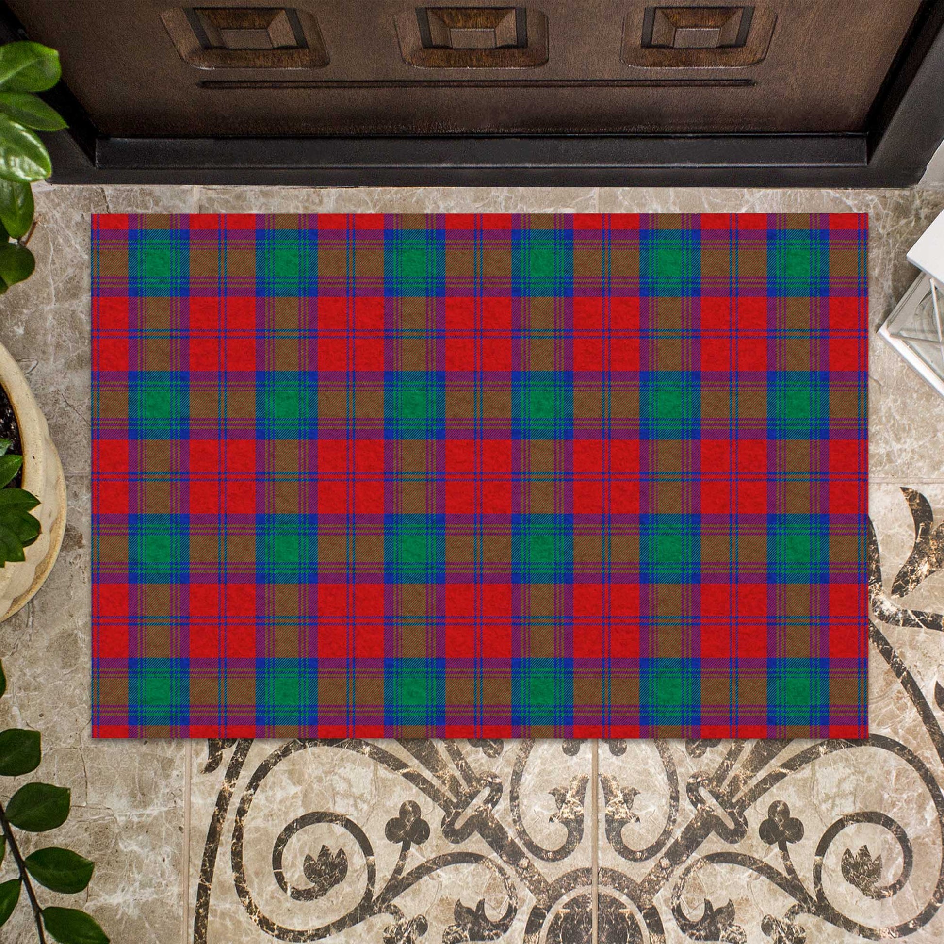 Auchinleck (Affleck) Tartan Rubber Doormat - Tartan Vibes Clothing