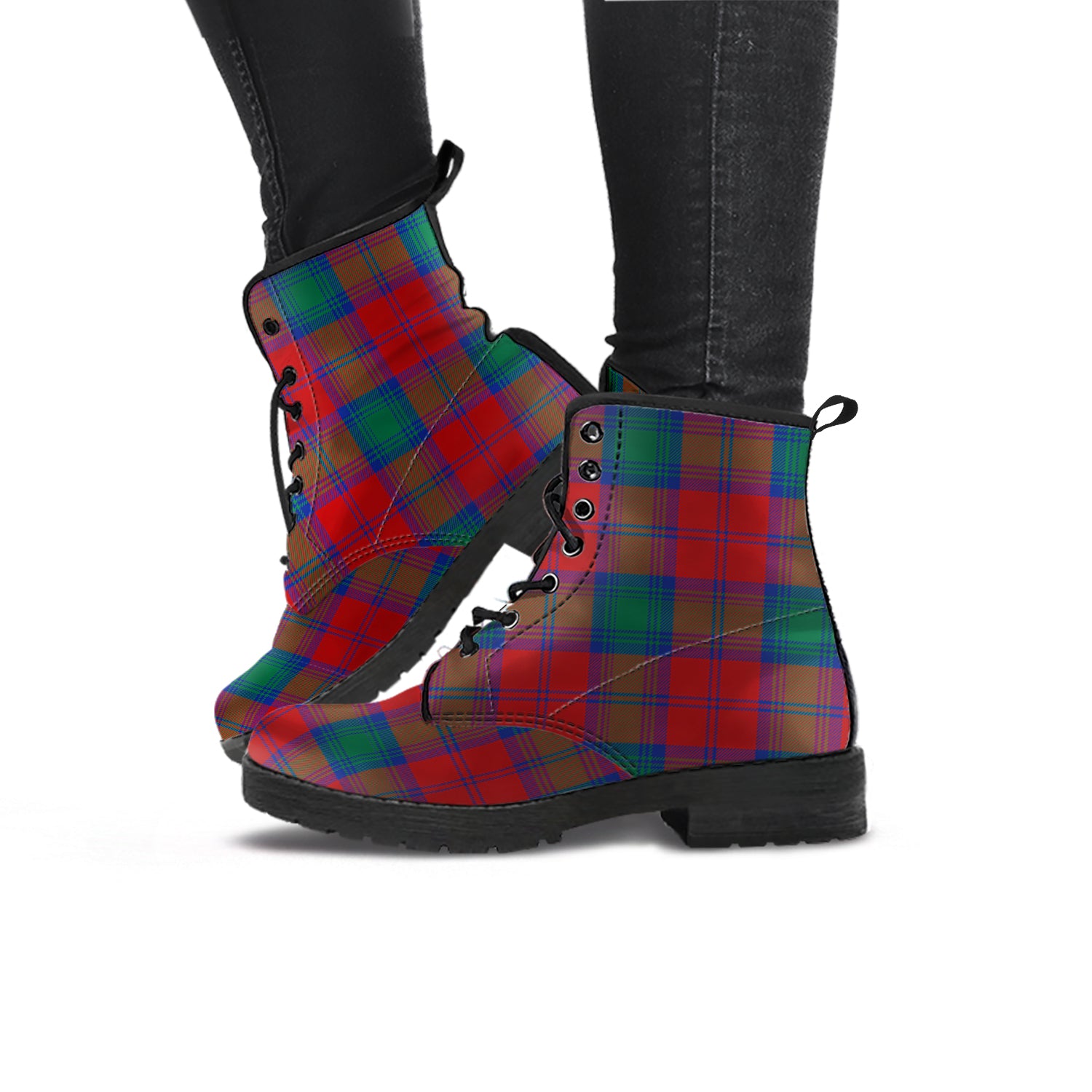 Auchinleck Tartan Leather Boots - Tartanvibesclothing