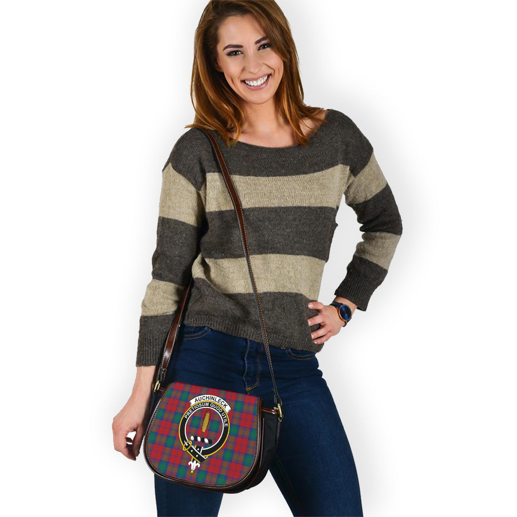 Auchinleck (Affleck) Tartan Saddle Bag with Family Crest - Tartan Vibes Clothing