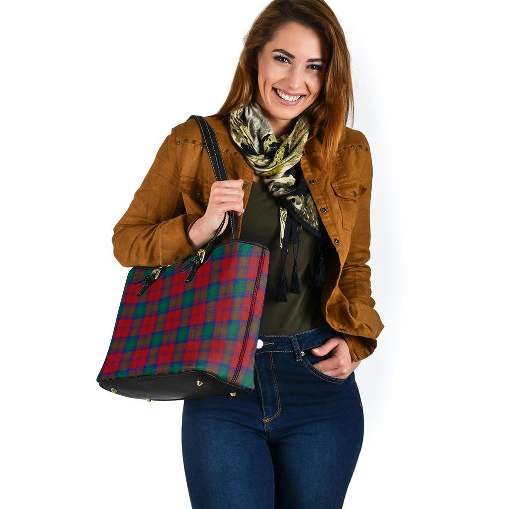 Auchinleck (Affleck) Tartan Leather Tote Bag - Tartan Vibes Clothing