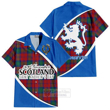 Auchinleck (Affleck) Family Crest Tartan Hawaiian Shirt Celebrate Saint Andrew's Day in Style Kid - Tartan Vibes Clothing