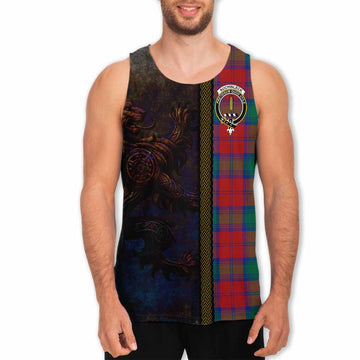 Auchinleck (Affleck) Tartan Family Crest Men's Tank Top Alba Gu Brath Be Brave Lion Ancient Style Men - Tartan Vibes Clothing