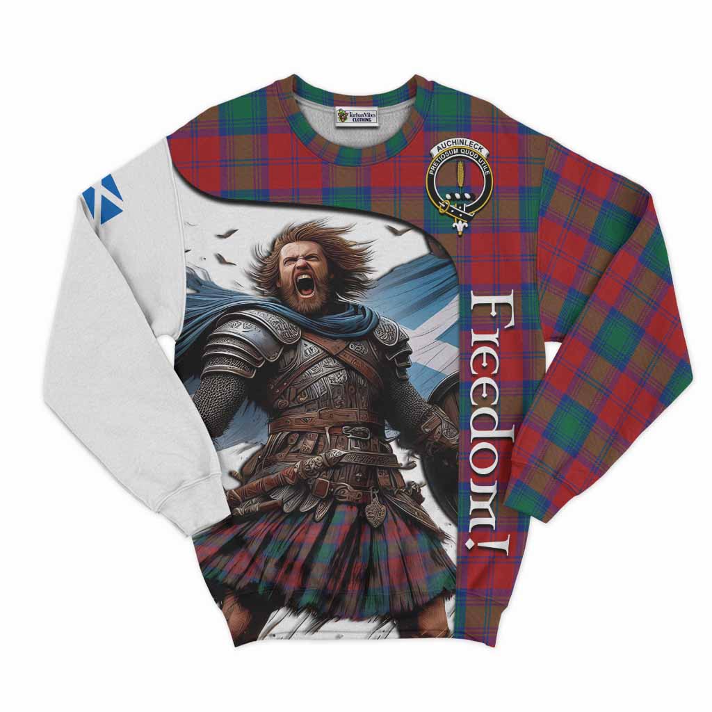 Auchinleck (Affleck) Crest Tartan Sweatshirt Inspired by the Freedom of Scottish Warrior Unisex - Tartan Vibes Clothing