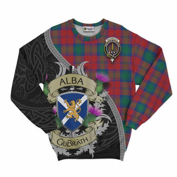 Auchinleck (Affleck) Tartan Family Crest Sweatshirt Lion Rampant Royal Thistle Shield Celtic Inspired Unisex - Tartan Vibes Clothing