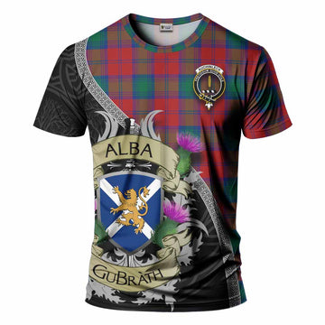 Auchinleck (Affleck) Tartan Family Crest T-Shirt Lion Rampant Royal Thistle Shield Celtic Inspired Kid's Shirt - Tartan Vibes Clothing