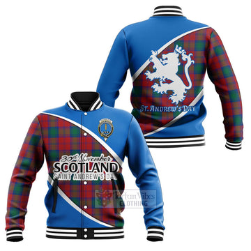 Auchinleck (Affleck) Family Crest Tartan Baseball Jacket Celebrate Saint Andrew's Day in Style Unisex - Tartan Vibes Clothing