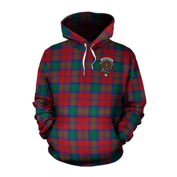 Auchinleck (Affleck) Tartan Cotton Hoodie with Family Crest Celtic Skull Style Pullover Hoodie XS - Tartan Vibes Clothing