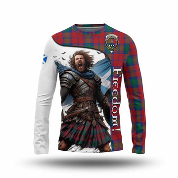 Tartan Vibes Clothing Auchinleck (Affleck) Crest Tartan Long Sleeve T-Shirt Inspired by the Freedom of Scottish Warrior