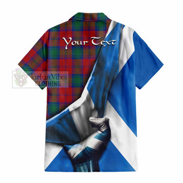 Auchinleck (Affleck) Tartan Hawaiian Shirt with Family Crest Scotland Patriotic Style - Tartan Vibes Clothing