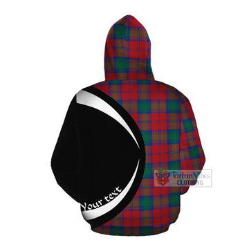 Auchinleck (Affleck) Tartan Cotton Hoodie with Family Crest Circle Style Pullover Hoodie - Tartan Vibes Clothing