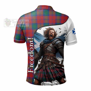 Auchinleck (Affleck) Crest Tartan Polo Shirt Inspired by the Freedom of Scottish Warrior