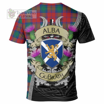 Auchinleck (Affleck) Tartan Family Crest T-Shirt Lion Rampant Royal Thistle Shield Celtic Inspired - Tartan Vibes Clothing