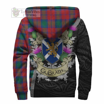 Auchinleck (Affleck) Tartan Family Crest Sherpa Hoodie Lion Rampant Royal Thistle Shield Celtic Inspired - Tartan Vibes Clothing