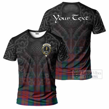 Auchinleck (Affleck) Tartan T-Shirt with Family Crest Celtic Thistle Vibes - Tartan Vibes Clothing