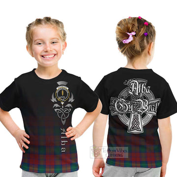 Auchinleck (Affleck) Tartan Kid T-Shirt Featuring Alba Gu Brath Family Crest Celtic Inspired - Tartan Vibes Clothing
