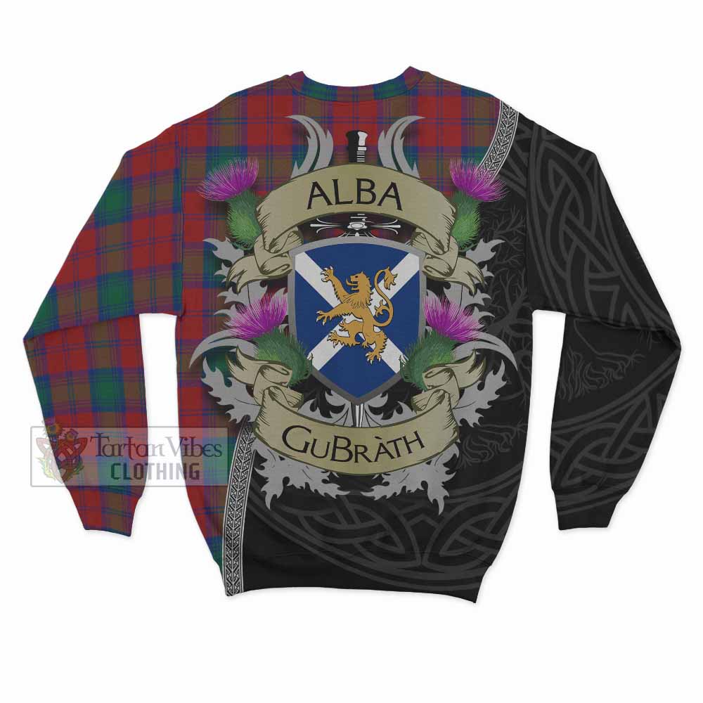 Auchinleck (Affleck) Tartan Family Crest Sweatshirt Lion Rampant Royal Thistle Shield Celtic Inspired - Tartan Vibes Clothing