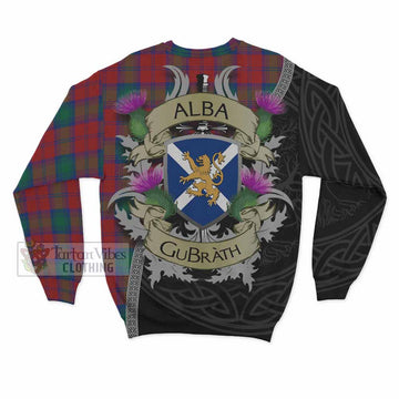 Auchinleck (Affleck) Tartan Family Crest Sweatshirt Lion Rampant Royal Thistle Shield Celtic Inspired - Tartan Vibes Clothing
