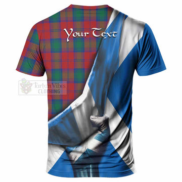 Auchinleck (Affleck) Tartan T-Shirt with Family Crest Scotland Patriotic Style - Tartan Vibes Clothing